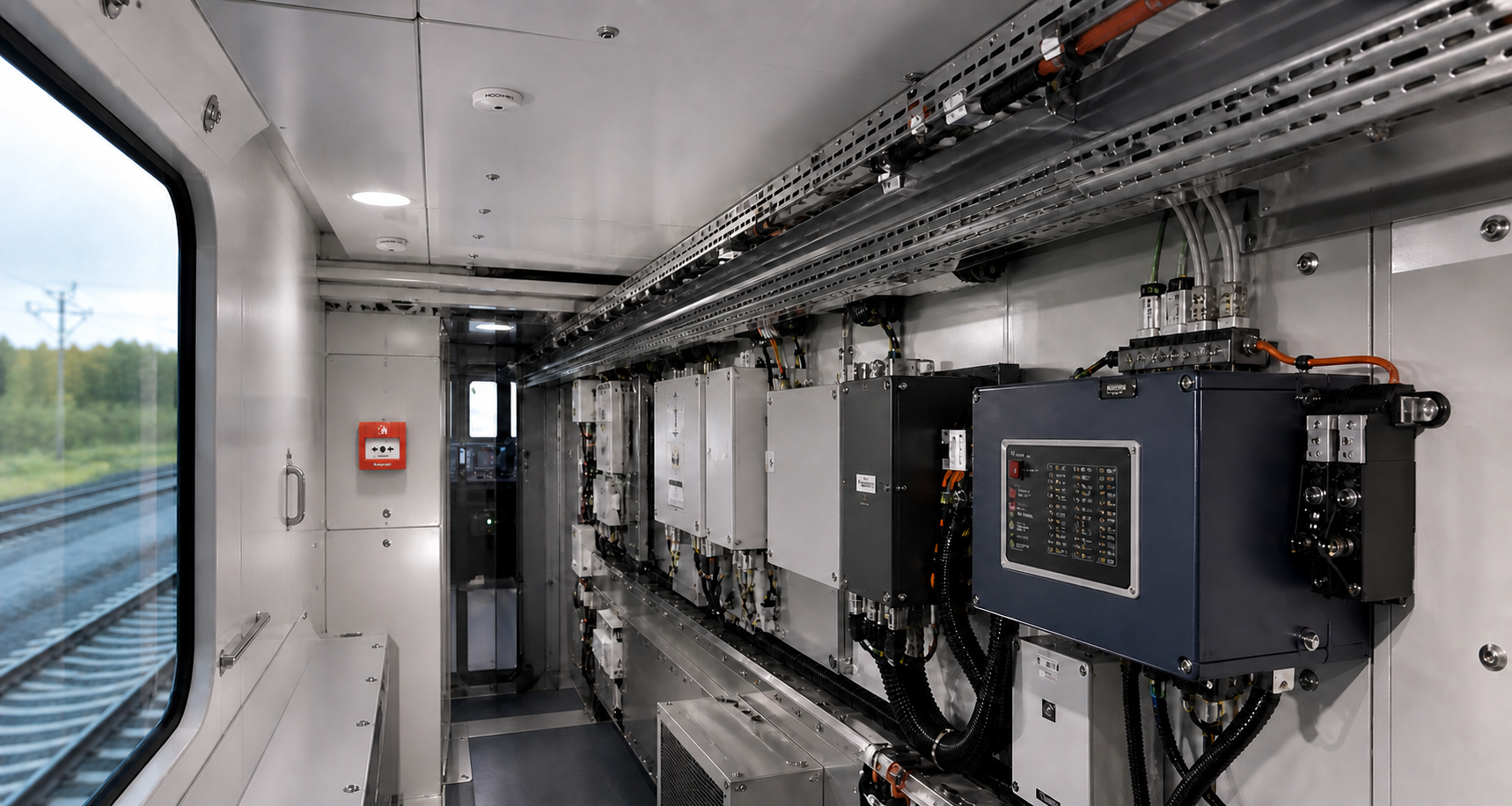 Brandmeldetechnik in einem Schienenfahrzeug
